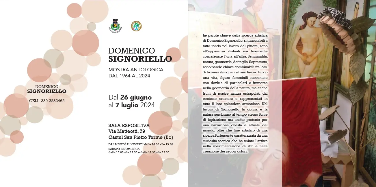 Apertura della mostra di Domenico Signoriello