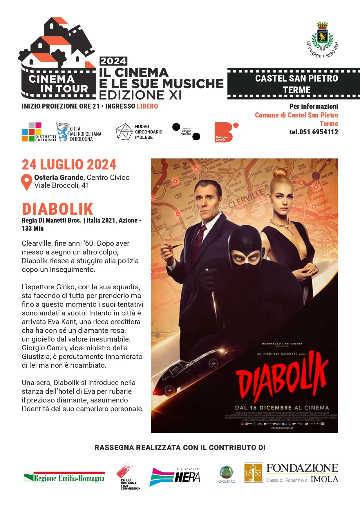 Cinema in tour: "Diabolik"
