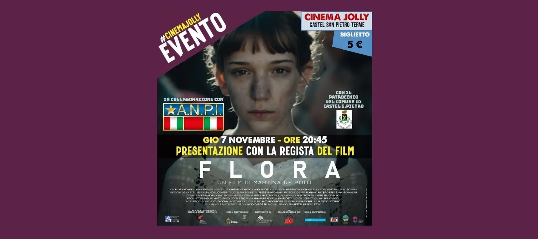 Al Jolly il film "Flora" - cineforum in collaborazione con Anpi 