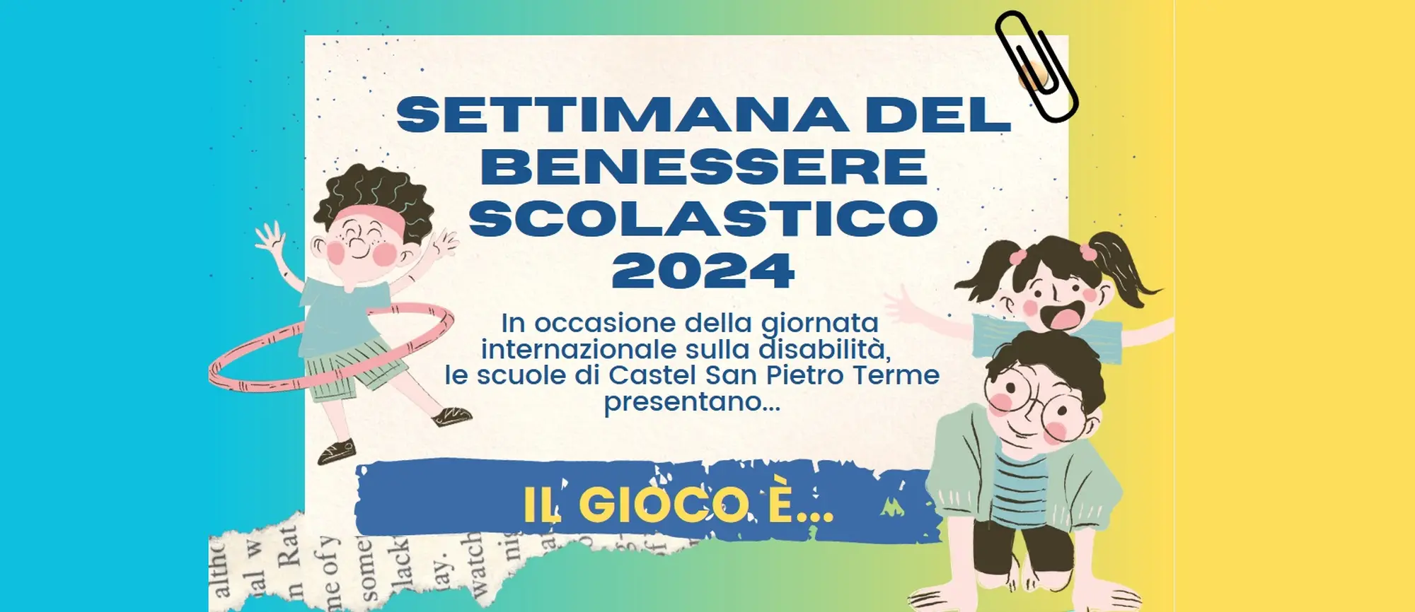 Settimana del Benessere Scolastico: “I segreti del gioco”