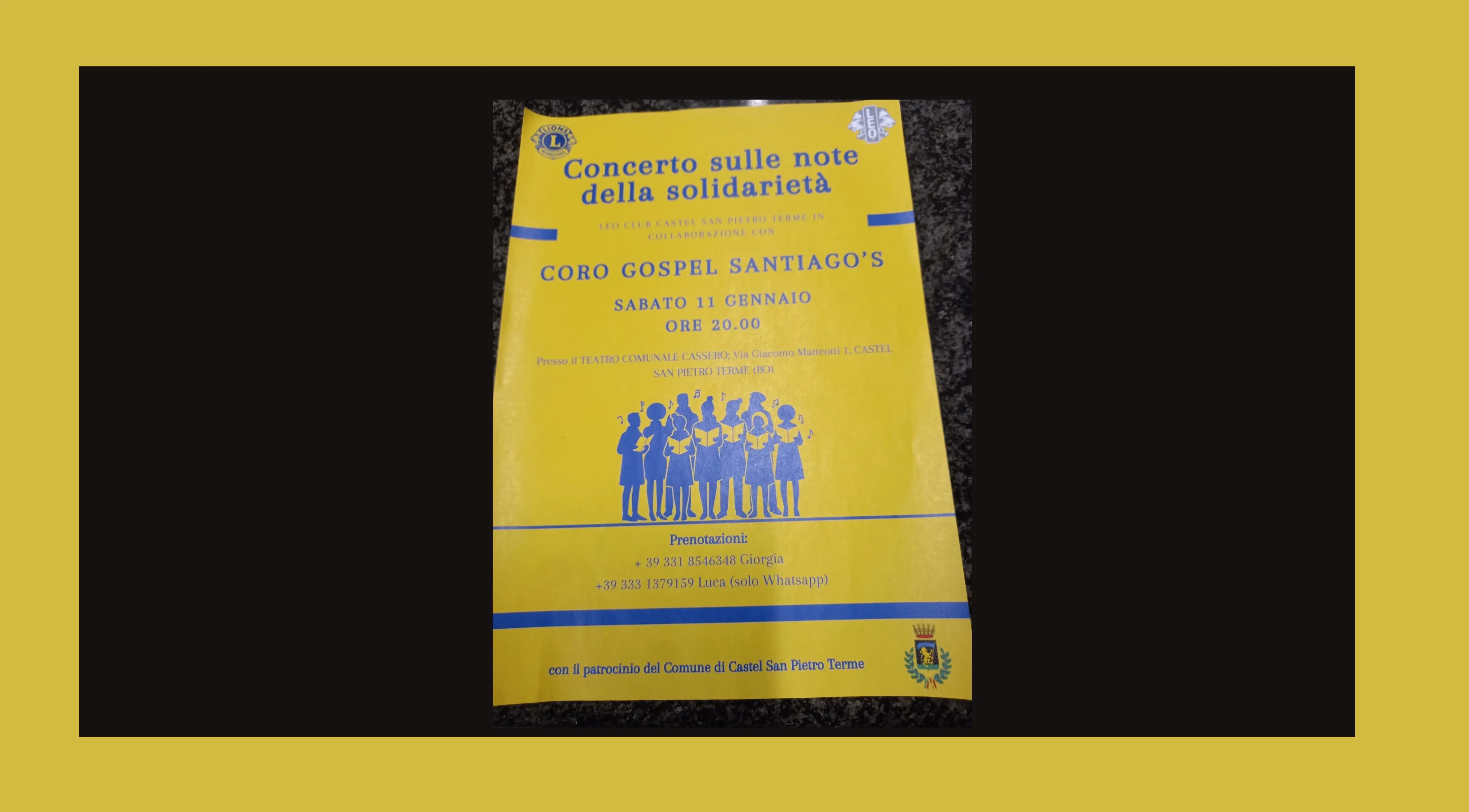 Concerto sulle note della solidarietà con il Coro Gospel Santiago