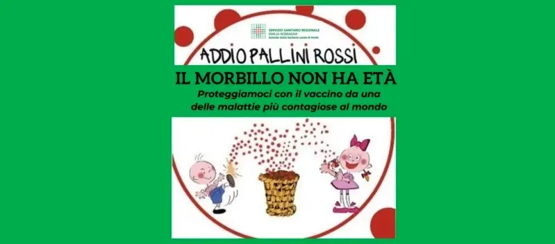 Ausl: Il morbillo non ha età