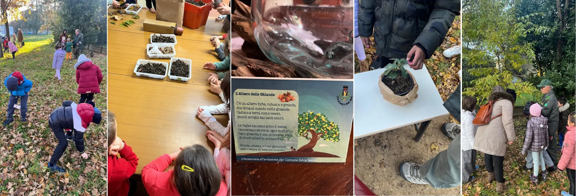 Giornata dell'Albero - Bambini protagonisti del laboratorio “Una ghianda fa il bosco” 