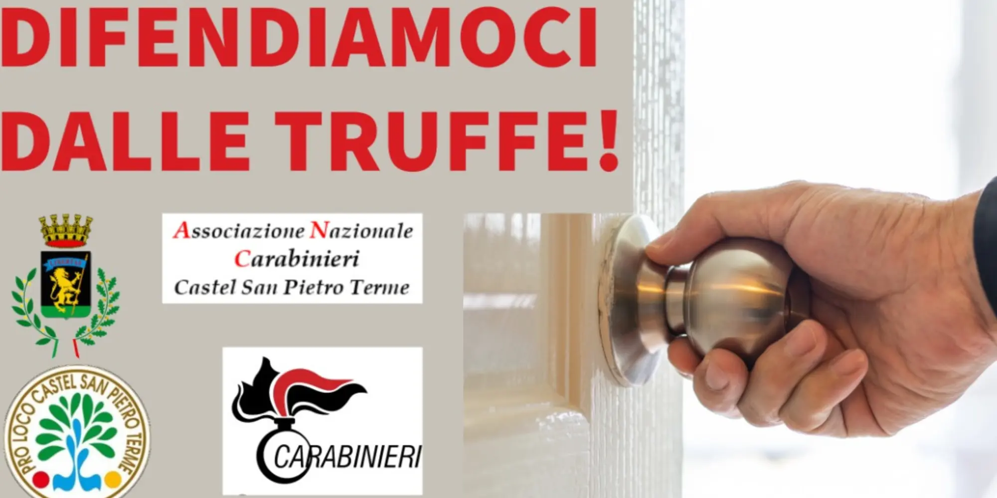 Come difendersi dalle truffe: incontro pubblico a Osteria Grande