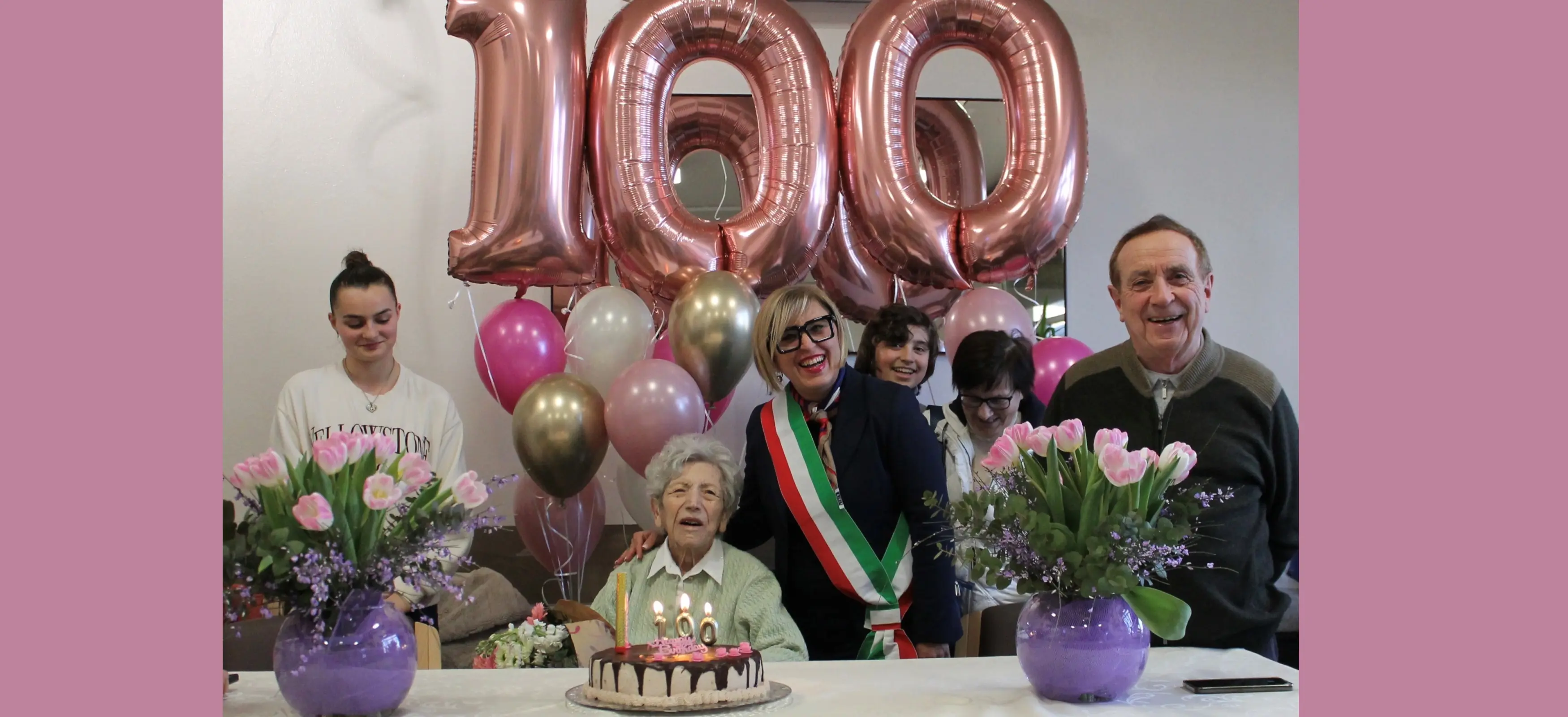 Gli auguri della sindaca Francesca Marchetti per i 100 anni di Luciana Zanetti